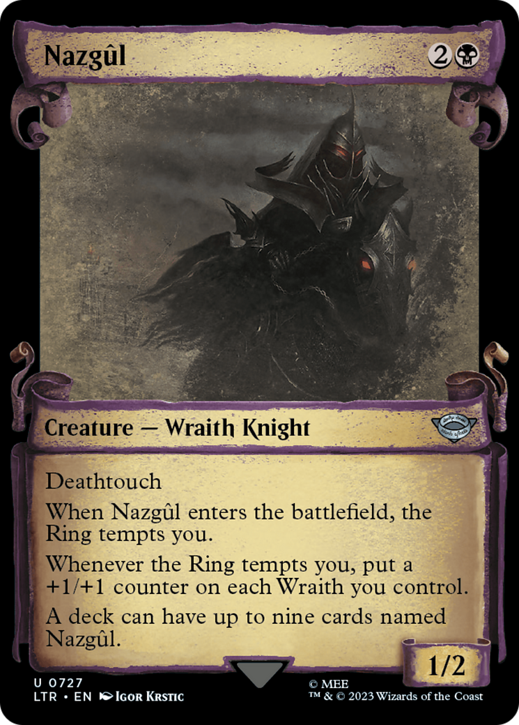 Nazgul (0727) (Showcase Scrolls) (LTR-727) - The Lord of the Rings: Tales of Middle-earth - Magic The Gathering