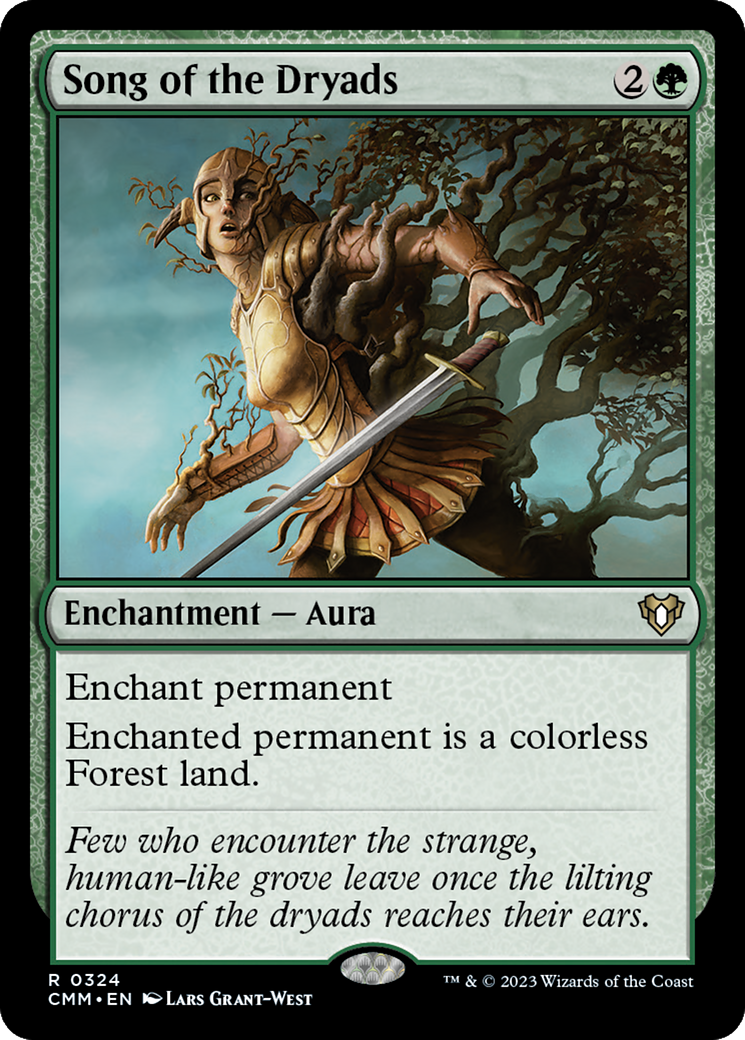 FOIL Song of the Dryads (CMM-324) - Commander Masters - Magic The Gathering