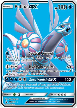 Palkia-GX 119/131 - Forbidden Light Pokemon Holofoil