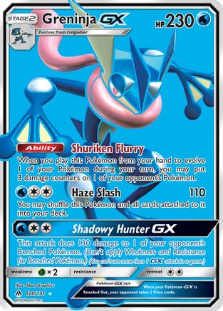 Greninja-GX 120/131 - Forbidden Light Pokemon Holofoil