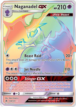 Naganadel-GX 134/131 - Forbidden Light Pokemon Holofoil