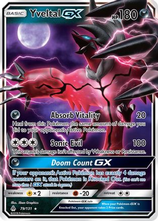 Yveltal-GX 79/131 - Forbidden Light Pokemon Holofoil