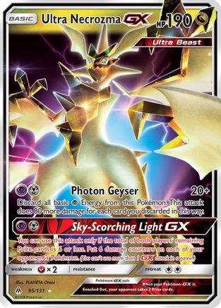Ultra Necrozma-GX 95/131 - Forbidden Light Pokemon Holofoil