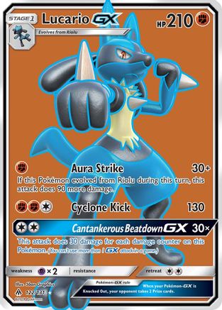 Lucario-GX 122/131 - Forbidden Light Pokemon Holofoil