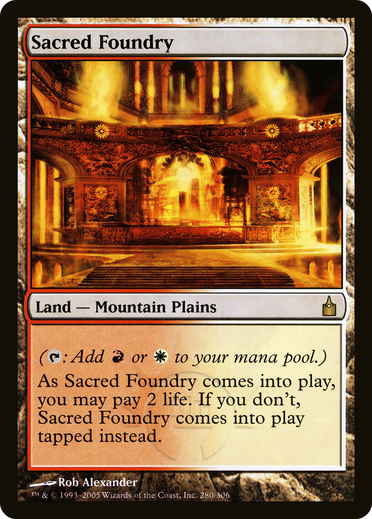 Sacred Foundry (RAV-280) - Ravnica: City of Guilds - Magic The Gathering