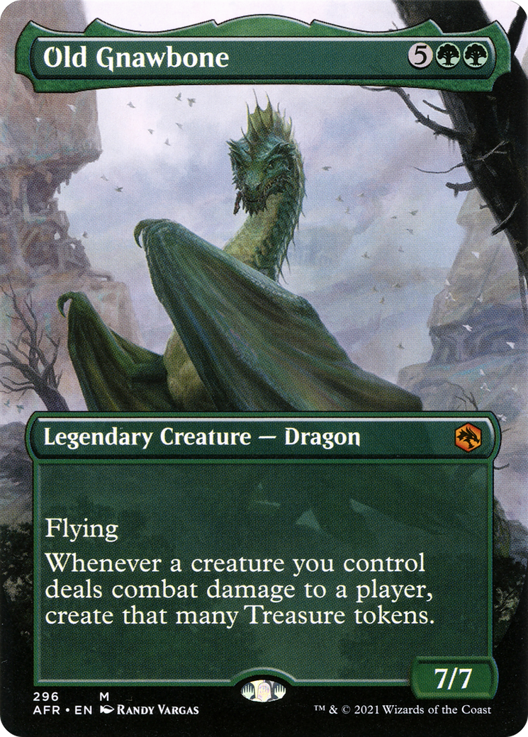 FOIL Old Gnawbone (Borderless) (AFR-296) - Adventures in the Forgotten Realms - Magic The Gathering