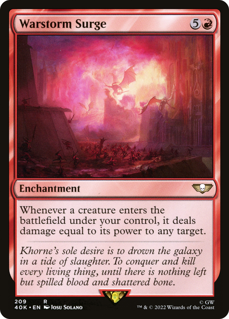 Warstorm Surge (40K-209) - Warhammer 40,000 Commander - Magic The Gathering
