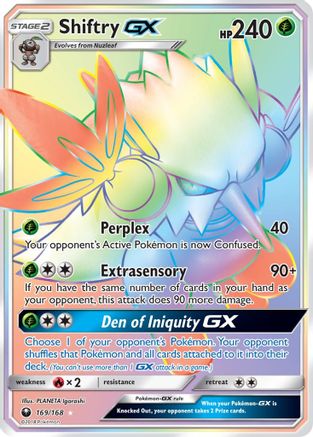 Shiftry-GX 169/168 - Celestial Storm Pokemon Holofoil