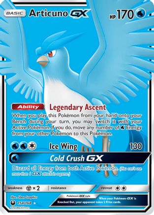 Articuno-GX 154/168 - Celestial Storm Pokemon Holofoil
