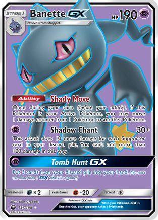 Banette-GX 157/168 - Celestial Storm Pokemon Holofoil