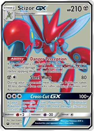 Scizor-GX 158/168 - Celestial Storm Pokemon Holofoil