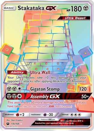 Stakataka-GX 176/168 - Celestial Storm Pokemon Holofoil