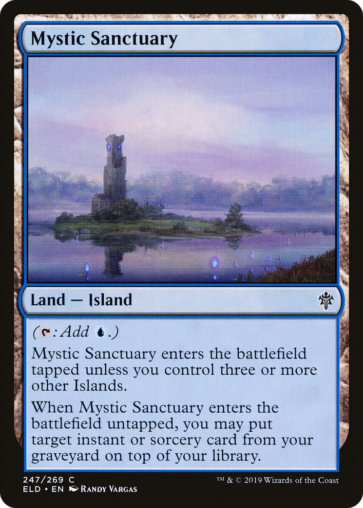 FOIL Mystic Sanctuary (ELD-247) - Throne of Eldraine - Magic The Gathering