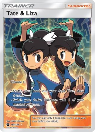 Tate & Liza 166/168 - Celestial Storm Pokemon Holofoil