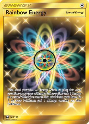 Rainbow Energy 183/168 - Celestial Storm Pokemon Holofoil
