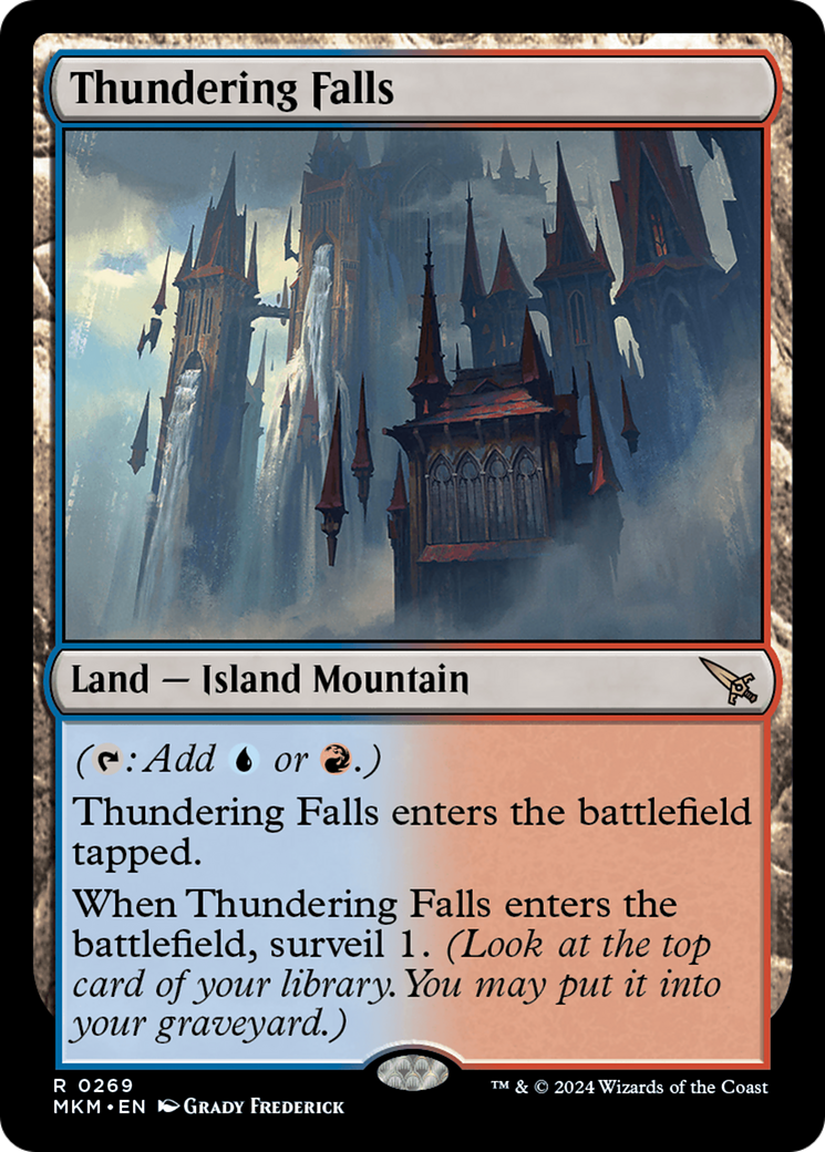 FOIL Thundering Falls (MKM-269) - Murders at Karlov Manor - Magic The Gathering