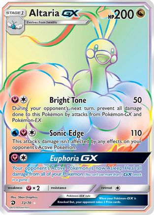 Altaria-GX 72/70 - Dragon Majesty Pokemon Holofoil