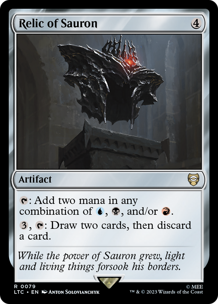 Relic of Sauron (LTC-079) - Tales of Middle-earth Commander - Magic The Gathering