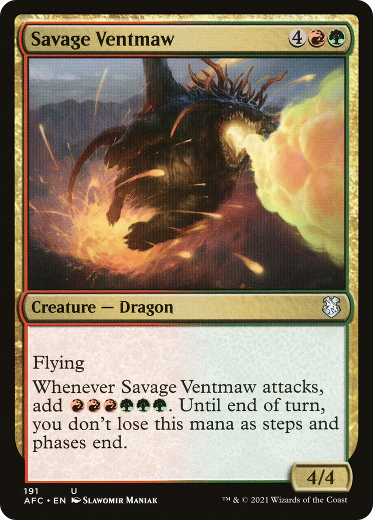 Savage Ventmaw (AFC-191) - Forgotten Realms Commander - Magic The Gathering