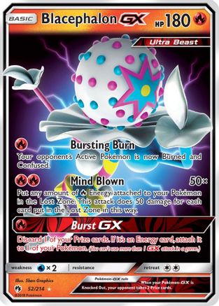 Blacephalon-GX 52/214 - Lost Thunder Pokemon Holofoil