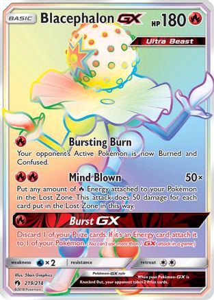 Blacephalon-GX 219/214 - Lost Thunder Pokemon Holofoil