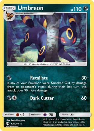 Umbreon 120/214 - Lost Thunder Reverse Pokemon Holofoil
