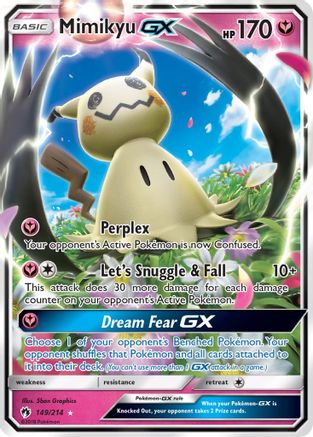 Mimikyu-GX 149/214 - Lost Thunder Pokemon Holofoil