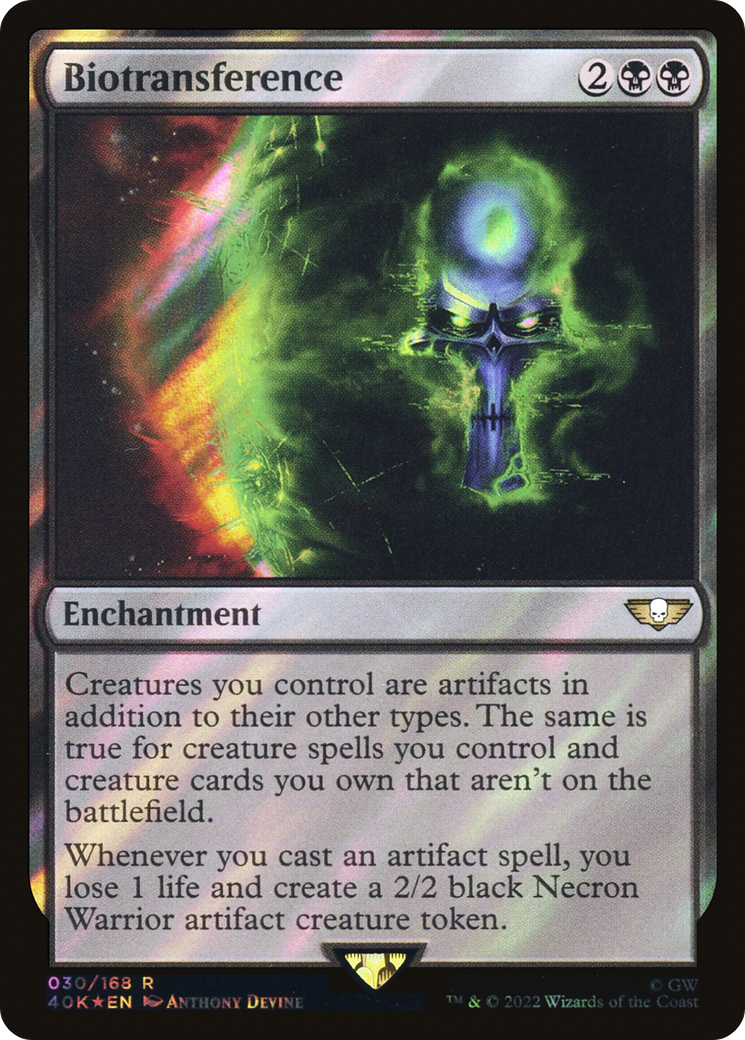 FOIL Biotransference (Surge Foil) (40K-030) - Warhammer 40,000 Commander - Magic The Gathering