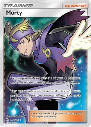 Morty 212/214 - Lost Thunder Pokemon Holofoil