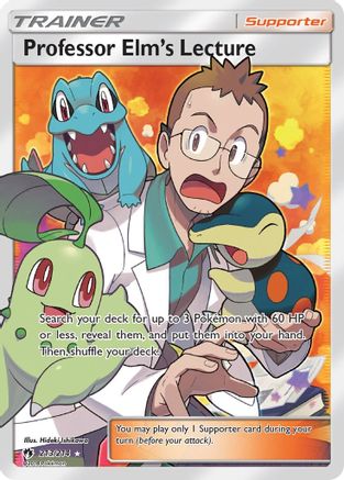 Professor Elm's Lecture 213/214 - Lost Thunder Pokemon Holofoil