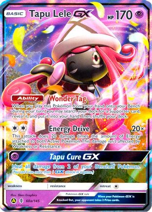 Tapu Lele-GX 60a/145 - Guardians Rising Pokemon Holofoil