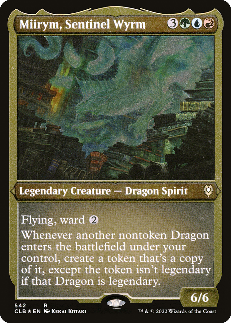 ETCHED FOIL Miirym, Sentinel Wyrm (CLB-542) - Commander Legends: Battle for Baldur's Gate - Magic The Gathering