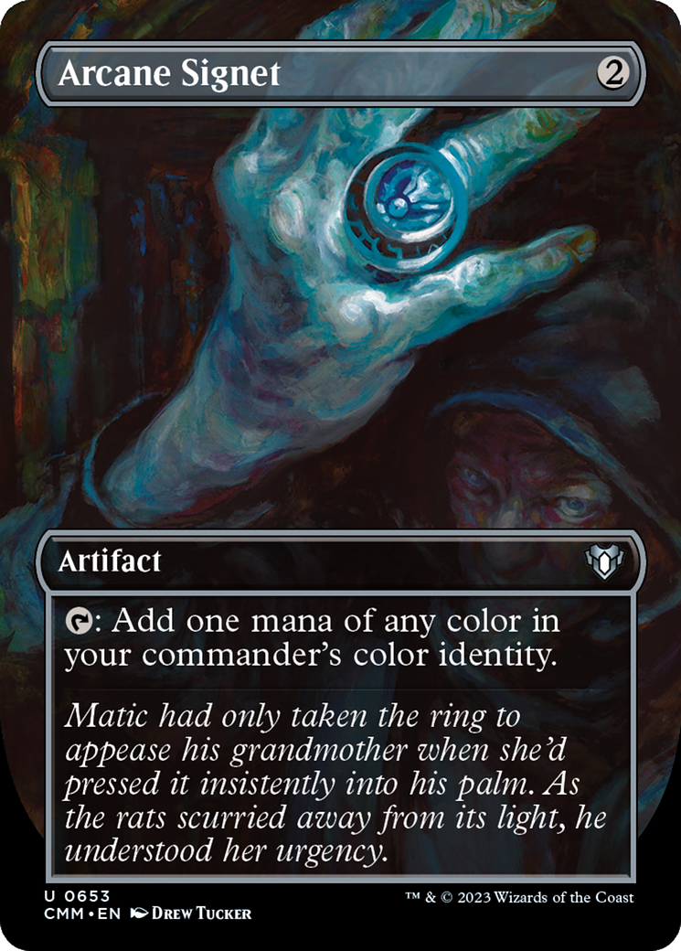 Arcane Signet (Borderless) (CMM-653) - Commander Masters (Borderless) - Magic The Gathering
