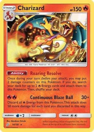 Charizard 14/181 - Team Up Reverse Pokemon Holofoil