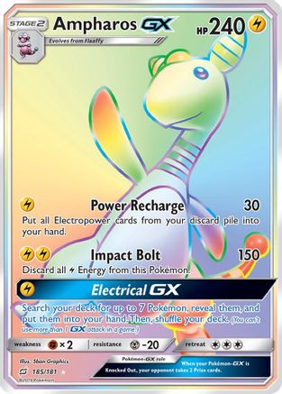 Ampharos-GX 185/181 - Team Up Pokemon Holofoil