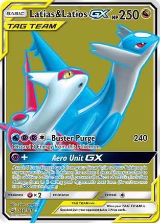 Latias & Latios-GX 169/181 - Team Up Pokemon Holofoil
