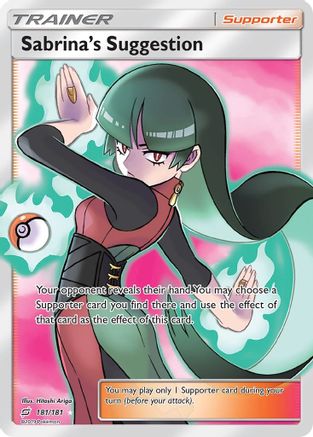 Sabrina's Suggestion 181/181 - Team Up Pokemon Holofoil