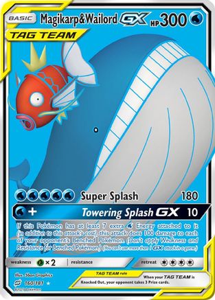 Magikarp & Wailord-GX 160/181 - Team Up Pokemon Holofoil