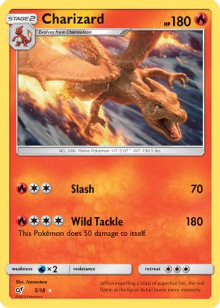 Charizard 5/18 - Detective Pikachu Pokemon Holofoil