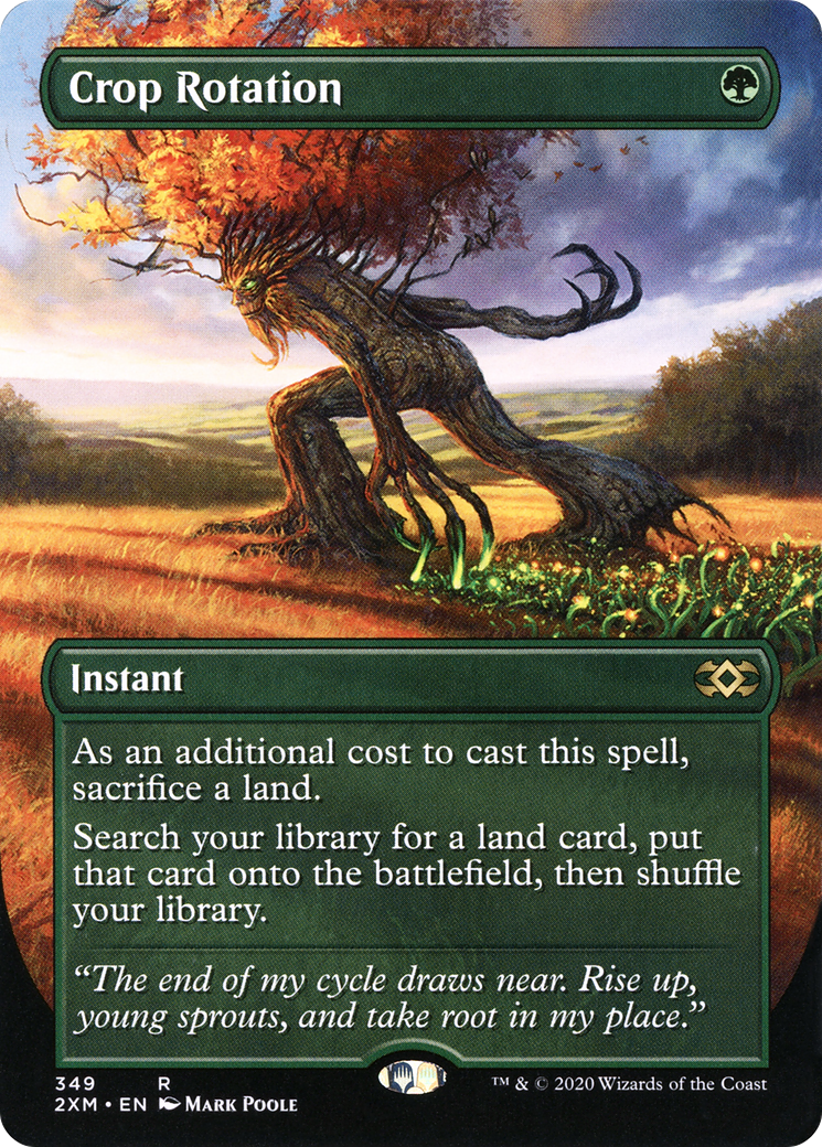 FOIL Crop Rotation (Borderless) (2XM-349) - Double Masters - Magic The Gathering
