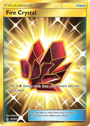 Fire Crystal 231/214 - Unbroken Bonds Pokemon Holofoil
