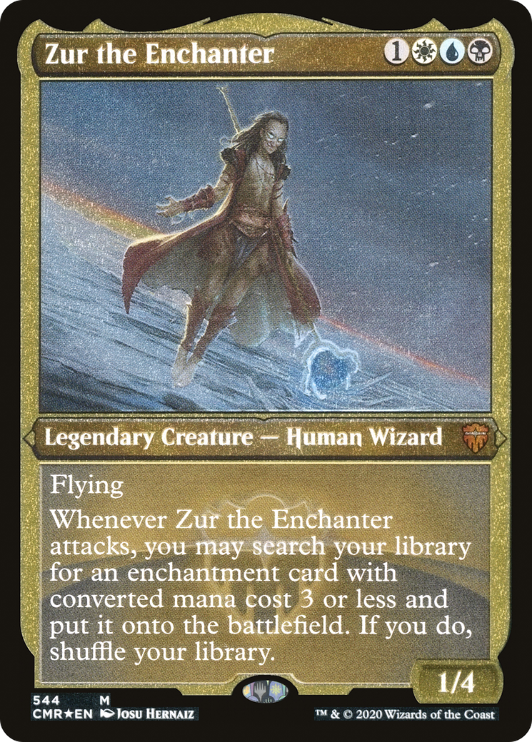 ETCHED FOIL Zur the Enchanter (Foil Etched) (CMR-544) - Commander Legends - Magic The Gathering