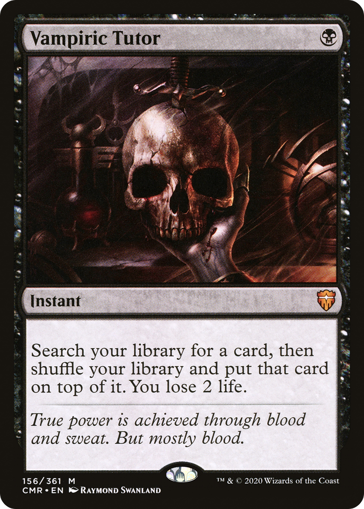 FOIL Vampiric Tutor (CMR-156) - Commander Legends - Magic The Gathering