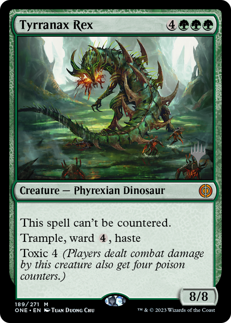 Tyrranax Rex (PPONE-189P) - Phyrexia: All Will Be One Promos - Magic The Gathering