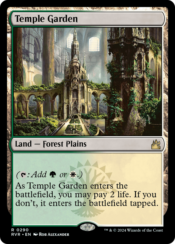 Temple Garden (RVR-290) - Ravnica Remastered - Magic The Gathering