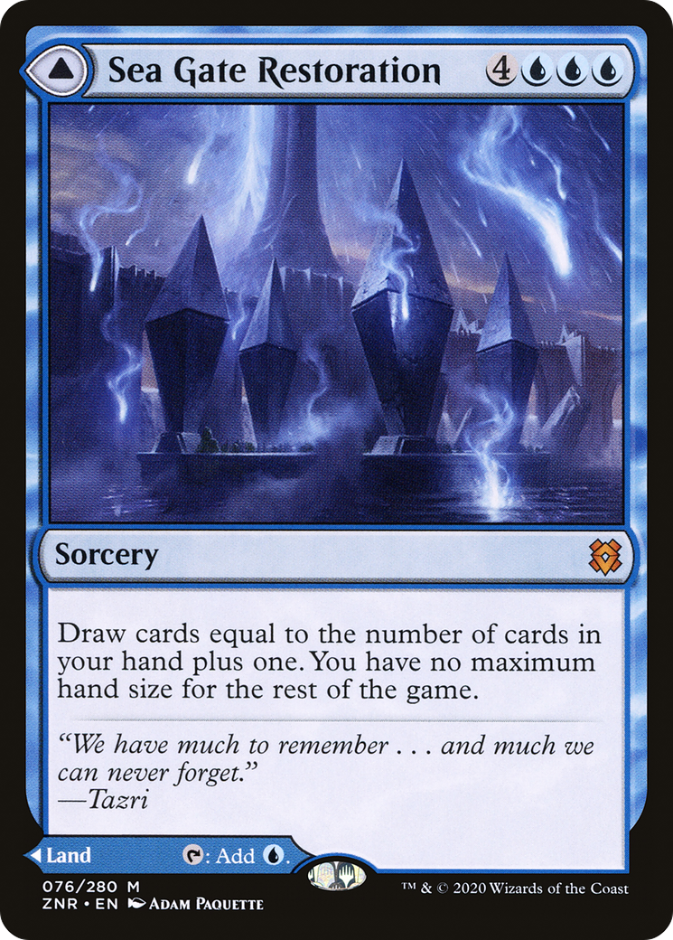 Sea Gate Restoration (ZNR-076) - Zendikar Rising - Magic The Gathering