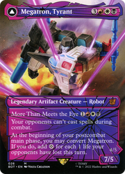 FOIL Megatron, Tyrant (Shattered Glass) (BOT-026) - Transformers - Magic The Gathering