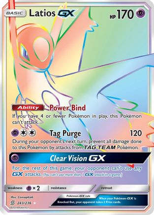 Latios-GX 243/236 - Unified Minds Pokemon Holofoil