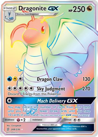Dragonite-GX 248/236 - Unified Minds Pokemon Holofoil