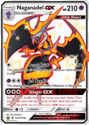 Naganadel-GX SV63/94 - Shiny Vault Pokemon Holofoil